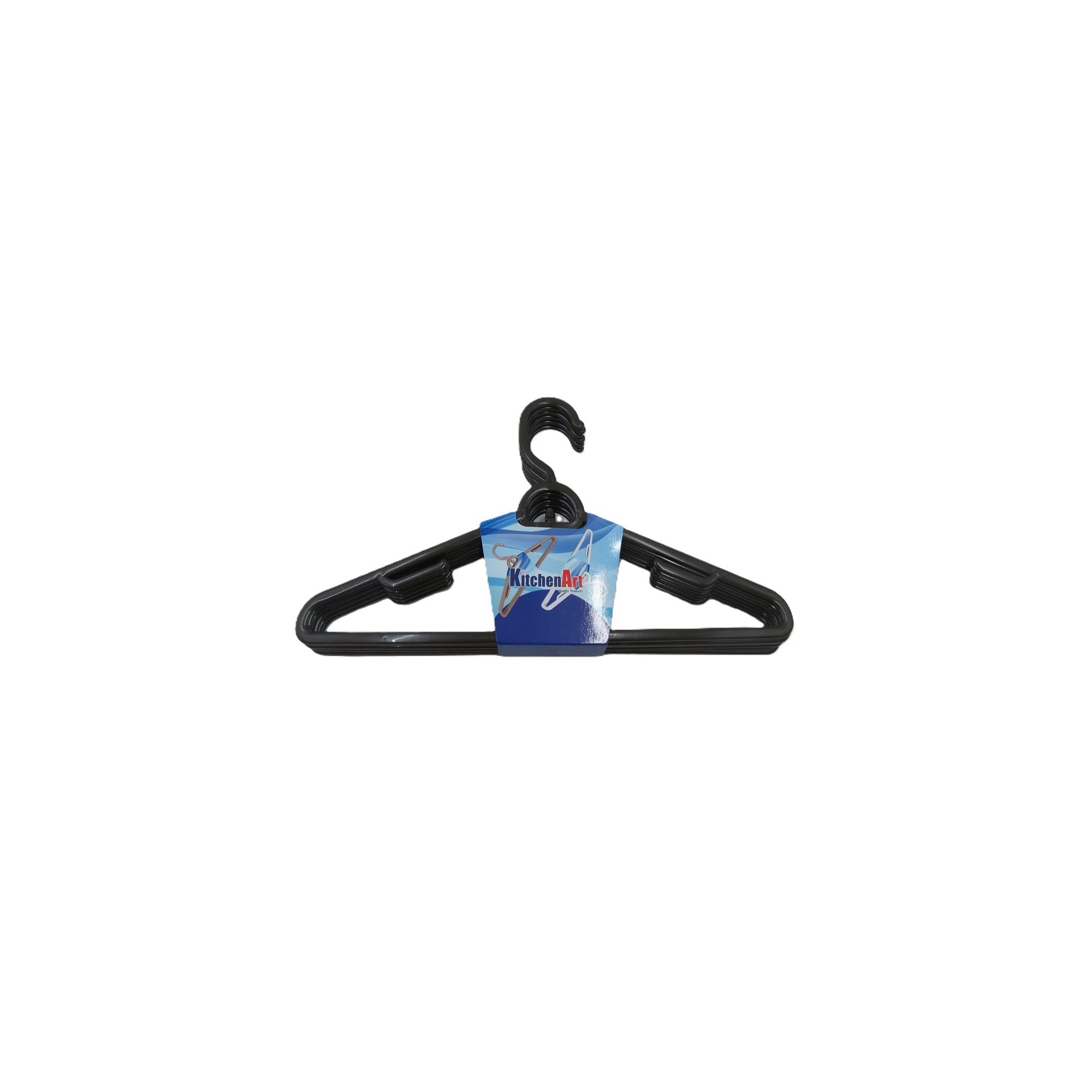 6piece PP Cloth Hanger - Black