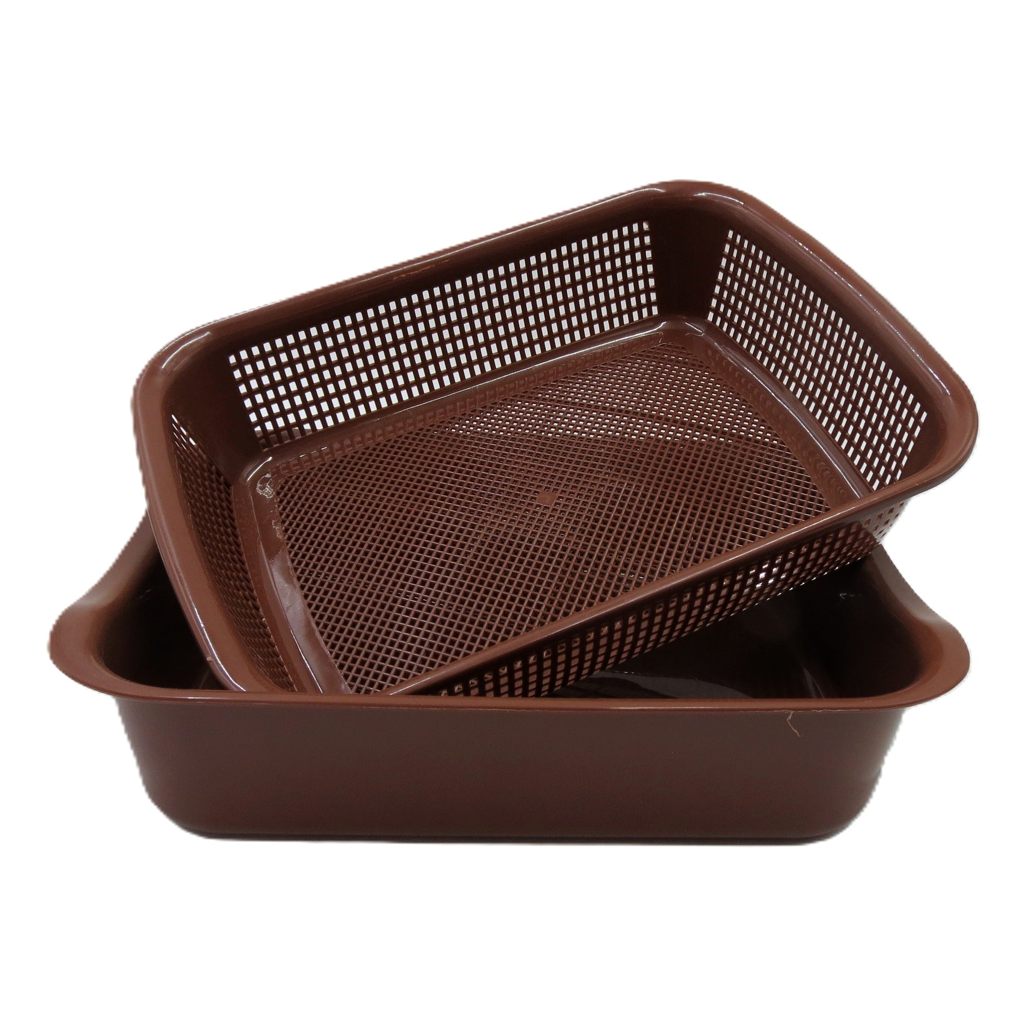 Rectangular Strainer with Bowl – 34 × 26 × 8.5 cm