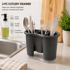 2piece Cutlery Drainer