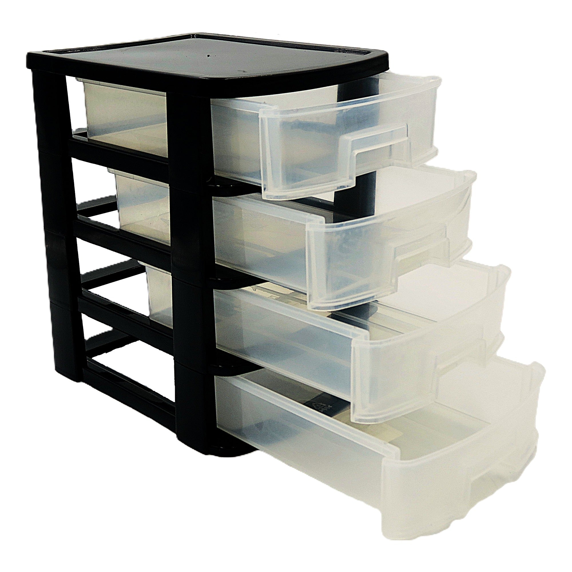 Plastic Storage Drawer Organizer – 3 & 4 Tier